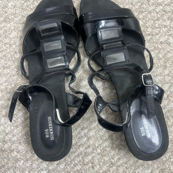 Ros Hommerson Vintage Sandal Heel black size 12 - Picture 10 of 10